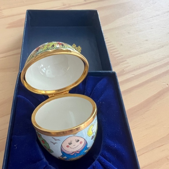 Halcyon Days Humpty Dumpty Alice in Wonderland Trinket Box rare collectible - Picture 5 of 13